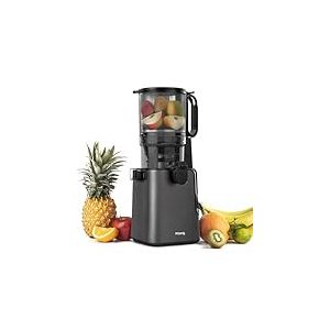 H.Koenig Extracteur de Jus Fruits et Légumes Vertical GSX26 - Sans BPA, Large Ouverture 135 mm, Pression Douce 50 tr/min, Acier Inoxydable, Silencieux, 250 W, Anti-Gouttes, Lavable Machine