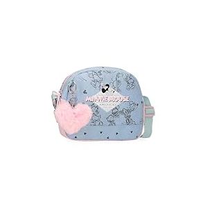 Disney Joumma Bags Minnie American Darling Trousses, bandoulières, Bleu et Rose, Organiser et Transporter des Crayons et des stylos, Plusieurs Compartiments., Bleu, Bandoulière