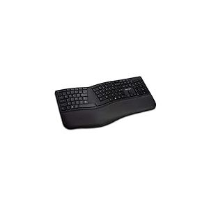 KENSINGTON Ergonomic Wireless Keyboard – Pro Fit Ergonomic with Spanish Key Layout, Dual Mode 2.4 GHz and Bluetooth – Compatible with Chrome, MacOS, Windows (K75401ES)