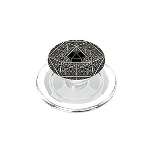 Géométrie sacrée Octaèdre Hexagone Géométrique Hexagone PopSockets PopGrip pour MagSafe