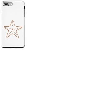 Étoile de mer Minimaliste océan Plage Mignon étoile de mer – Orange Coque pour iPhone 7 Plus/8 Plus
