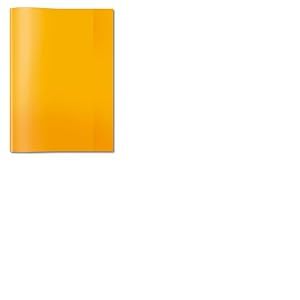 HERMA 7494 Lot de 25 couvertures pour cahiers d'école, format A4, en film polypropylène résistant et facile à nettoyer, orange transparent