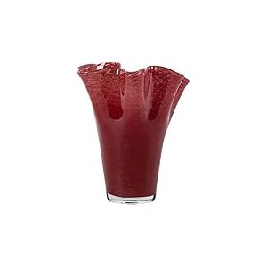 Sagaform Viva 5018513 Big Vase en Verre souffl&eacute; &agrave; la Bouche Bordeaux 24,4 x 20 cm