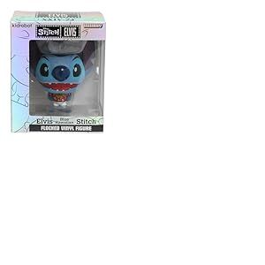 Kidrobot Figurine Bhunny Stitch x Elvis Hawa&Iuml; (11cm) Effet Velour Halloween, 4", Bleu