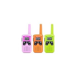 Midland- Lot 3 Talkie Walkie Professionnel et Enfants XT10 Pro C1459.02 &Eacute;tanche pour Outdoor 4Km, Radio R&eacute;cepteur &Eacute;metteur avec 16 Canaux PMR446 sans Licence, 38 Sous Canaux, 3 Piles AAA Rechargeables