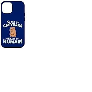 Humour D&eacute;guisement Je suis Un Capybara d&eacute;guis&eacute; en Humain Coque pour iPhone 12/12 Pro