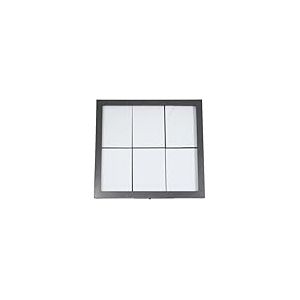 SECURIT - Porte-Menu Extérieur avec Eclairage LED Multicolore "Coated Steel" - 6 Pages A4 - Fixation sur Poteau ou Murale - En Acier Inoxydable - Pour Restaurant, Café, Bar - Coloris Acier Mat