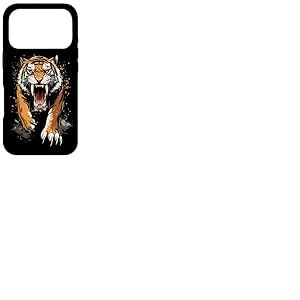 Tigre &agrave; Dents de Sabre Smilodon F&eacute;lid&eacute; Tigre &agrave; Dents Sabre Coque pour iPhone 17 Pro