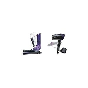 Remington Coffret Cadeau - Set de Voyage Sèche-Cheveux Pliable et Lisseur de Voyage On The Go - D2400 et S2880