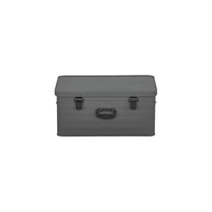 Enders&reg; Alubox Toronto XL Grey 3884 Bo&icirc;te en aluminium avec couvercle 80 l &Eacute;paisseur de paroi 1 mm &Eacute;tanche aux &eacute;claboussures Empilable &ndash; Caisse en aluminium, bo&icirc;te en m&eacute;tal, avec couvercle &ndash;
