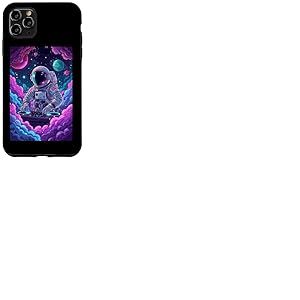 Galactic Groove DJ's Space Adventure Astronaute Moon Music Coque pour iPhone 11 Pro Max