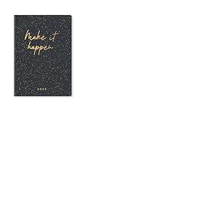 Letts of London Inspire Agenda semainier 2025 Gris anthracite Format A5