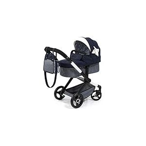 Bayer Design 17081AA Landau pour poupée Combi Xeo, Poussette de poupée, réglable en Hauteur, Convertible, avec Sac