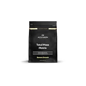 Protein Works - Total Mass Matrix | Portion de 475 calories | Masse musculaire | Prise de poids | 8 Servings | Banane Onctueuse | 1kg