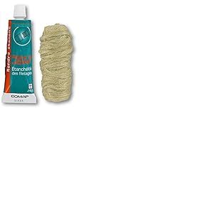Comap S102104 Kit de Etanchéité pâte à joint 50 ml avec bobine de filasse 40 g, Vert