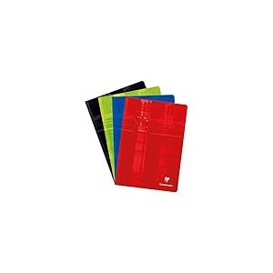 Clairefontaine 3165C Un Cahier Agrafé - A4 21x29,7 cm - 96 Pages Lignées avec Marge - Papier Blanc 90 g - Couverture Carte Pelliculée Couleur Aléatoire