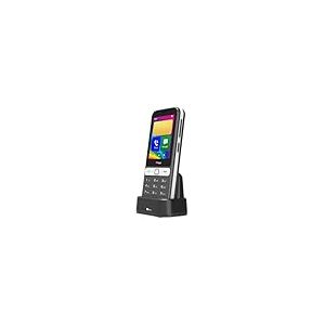 TTfone TT280 – Téléphone à Barrette 4G Dual SIM Simple avec Android, écran Tactile de 2,8", Clavier, caméra 2MP, USB-C - Mobile déverrouillé Facile à Utiliser (avec Chargeur de Quai)