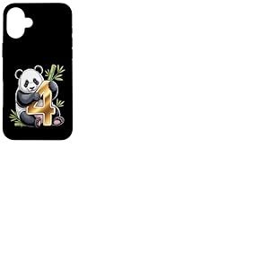 C'est mon ème anniversaire Panda 4 ans Panda B-Day Coque pour iPhone 16 Plus