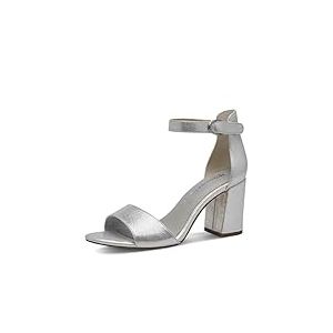 Tamaris Femme Damen 1-28386-42 Sandale à Talon, Argenté, 37 EU