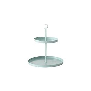 BOLTZE Samina 2061234 Présentoir à 2 étages, Hauteur 34 cm, diamètre 30 cm, décoratif, Design Minimaliste, pour Fruits, Desserts et collations, Plateau de Service
