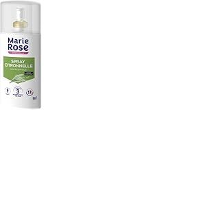 MARIE ROSE - Spray Citronnelle Huiles Essentielles - 100mL - Effet rafraichissant - Odeur Parfum&eacute;e Huile Essentielle de Citronnelle - Fabriqu&eacute; en France
