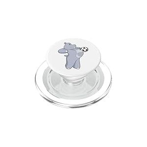 Hippopotame Footballeur Football Sport PopSockets PopGrip pour MagSafe