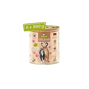 GranataPet Delicatessen Nourriture Humide pour Chats à la Dinde et au Faisan - Nourriture pour Chat - Nourriture pour Les gourmets - sans céréales et sans Sucre - 6 x 800 g