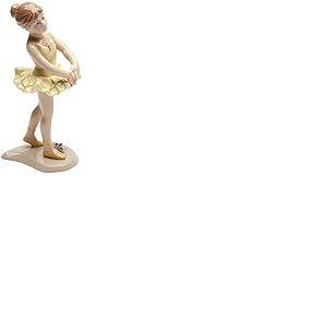 Cosmos Cadeaux 20864 Ballerine en Jaune Figurine en céramique, 6–1/20,3 cm