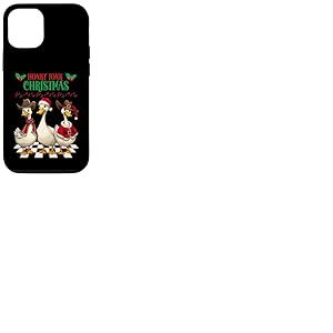 Honky Tonk Motif de Noël Cowboy Goose Holiday Coque pour iPhone 12/12 Pro