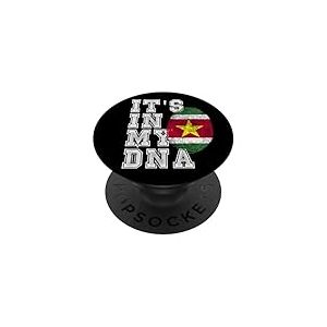 Suriname, Drapeau du Suriname, Drapeau du Suriname. PopSockets PopGrip Adh&eacute;sif