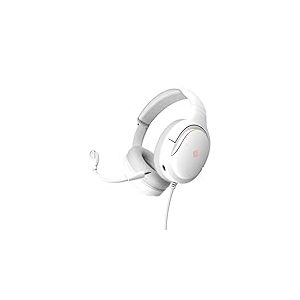 Nova Gaming – Borealis – Casque Gaming Filaire avec Micro Amovible – Jeux de lumière RGB – Accessoire Gamer léger et Confortable – Compatible Multi Plateforme (PC, PS4-5 et Switch) – Blanc