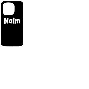 Naim Cute Comic-Style Font Coque pour iPhone 15 Pro