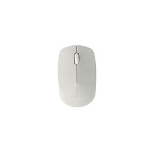 Rapoo Souris optique sans fil Multi-Mode Silencieuse "M100" (bluetooth, souris d'ordinateur, design, avec boutons et molette de défilement) Gris clair