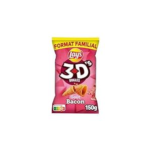 Lay's 3D'S Bugles Goût Bacon 150g Format Familial