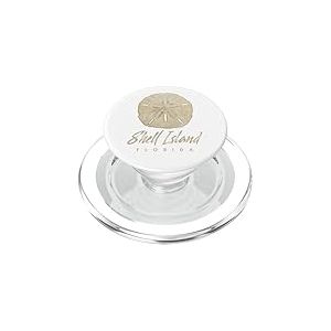 Shell Island Florida Shelling Gift Souvenir Sand Dollar PopSockets PopGrip pour MagSafe