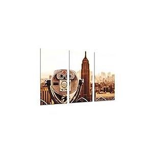 Cuadros Camara Tableau Moderne Photographique, Impression sur Bois, Empire State Landscape à New York, New York Vintage, 97 x 62 cm, ref. 26514