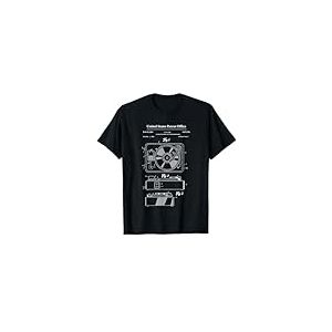 Vinyl Record Player brevet sch&eacute;matique Turntable Blueprint T-Shirt