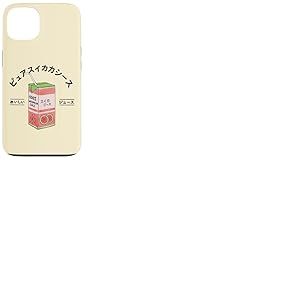 Jus de Fruits Japonais past&egrave;que Kanji Japonais gar&ccedil;ons Filles Enfants Coque pour iPhone 13