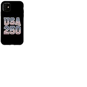Drapeau am&eacute;ricain am&eacute;ricain am&eacute;ricain 250 Ans 4 Juillet Coque pour iPhone 11
