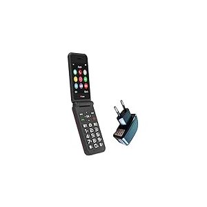 TTfone TT760 Téléphone Mobile à Grosses Touches 4G pour Les Personnes Âgées avec Bouton d'Assistance d'urgence - Téléphone Mobile de Base Déverrouillé (Rouge, avec Chargeur)