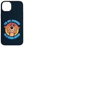 Art « Je ne suis pas têtu, je suis un chien de berger allemand » Coque pour iPhone 14 Plus