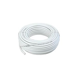 Schwaiger SAT coaxial d&eacute;mont&eacute;es (7 mm, 75 dB, 25m) blanc