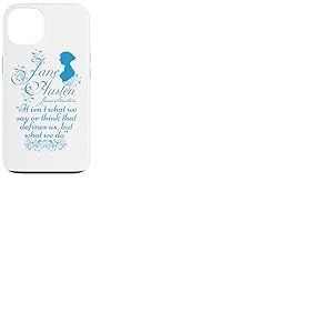 Jane Austen Citations Book Club Fans Vintage Romantique Litt&eacute;raire Coque pour iPhone 13