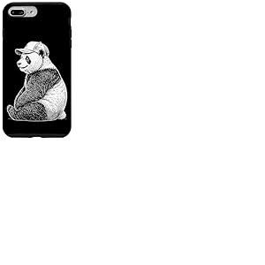 Panda g&eacute;ant Assis Portant Une Casquette de Baseball Coque pour iPhone 7 Plus/8 Plus