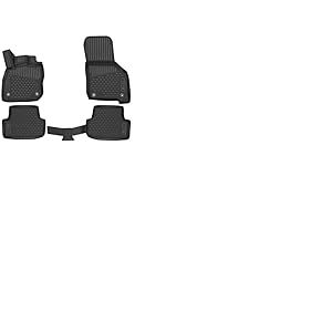 Element Tapis de Sol sur Mesure en Caoutchouc Compatible avec Toyota Prius 2009-2015, Noir
