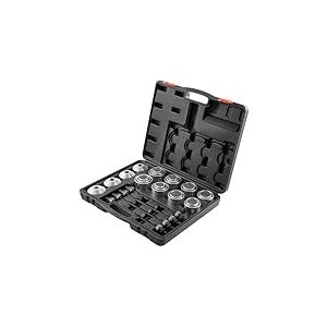 VEVOR Kit Extracteur de Roulements et Silentbloc 36PCs, Outils de Montage et de Démontage de Silentblocs Bague en Acier, avec Étui de Transport, Compatibilité Multi-Véhicules pour Moteurs LCV et HGV