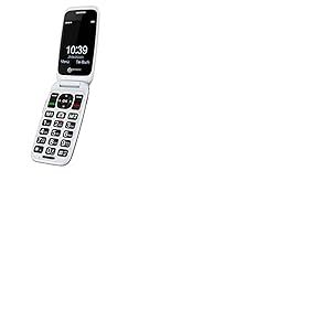 Geemarc CL8700 - Téléphone Mobile à Clapet 4G avec Gros Boutons, Fonction Géolocalisation et Touches Mémoire pour Personnes Agées - Adapté aux Malentendants - Débloqué et Bluetooth