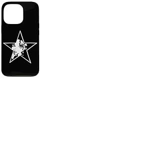 Pochoir mignon jolie fille timide femme étoile Graffiti Art Coque pour iPhone 13 Pro