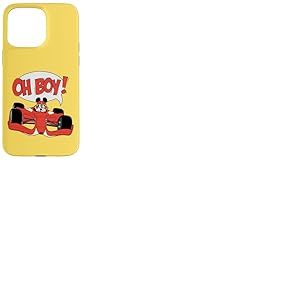 Disney Mickey Mouse Racing Team "Oh Boy!" Race Car Driver Coque pour iPhone 15 Pro Max