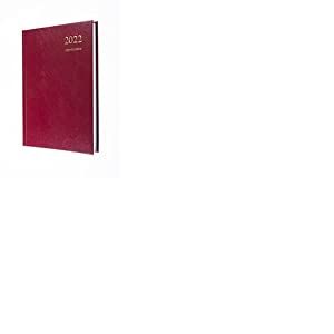 Collins Essential Agenda 2022 1 jour par page Bordeaux Format A5